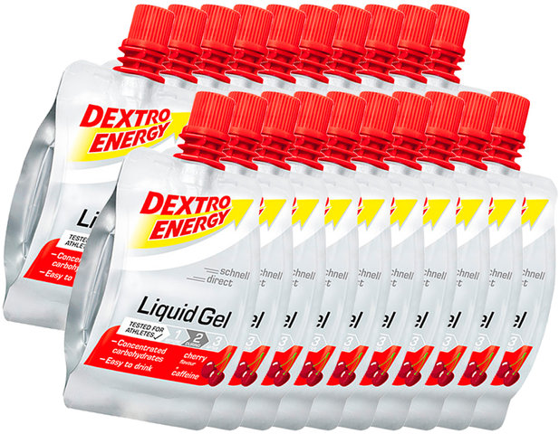 Dextro Energy Liquid Gel - 20 Stück - cherry - caffeine/1200 ml