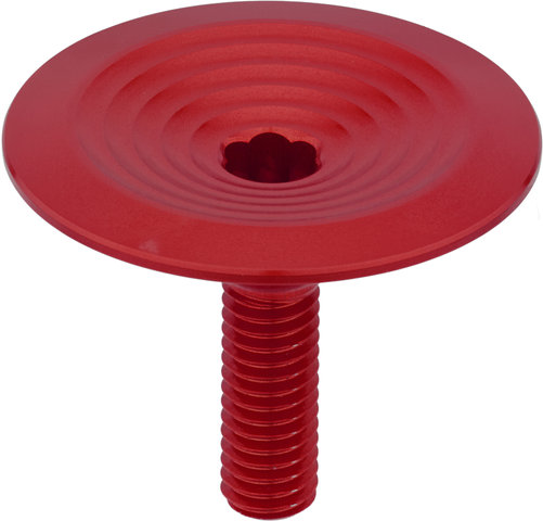 absoluteBLACK Premium Integrated Top Cap Ahead Kappe - red/1 1/8"