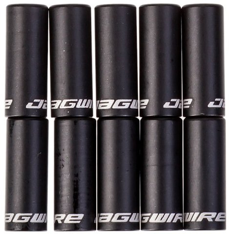 Jagwire Sealed Aluminium End Caps for Shifter Cable Housings - black/4 mm