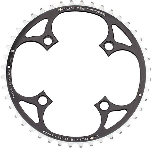 TA Chinook Chainring, 4-arm, Outer, 104 mm BCD, 18 mm Mount - black/44 tooth