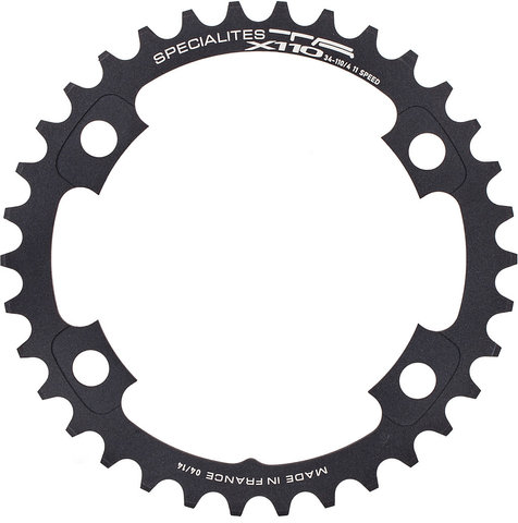 TA X110 Chainring, 4-arm, Inner, 110 mm BCD - anthracite-black/34 tooth