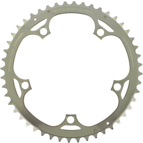 TA Vento Chainring, Campagnolo 10-speed, 5-arm, Outer, 135 mm BCD - silver/48 tooth