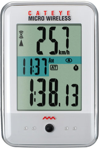 CATEYE Compteur de Vélo Micro Wireless CC-MC200W - blanc/universal