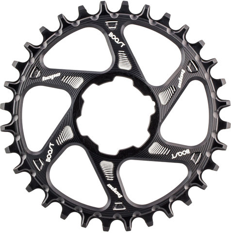Hope Spiderless Boost Retainer Ring Direct Mount Chainring - black/32 tooth
