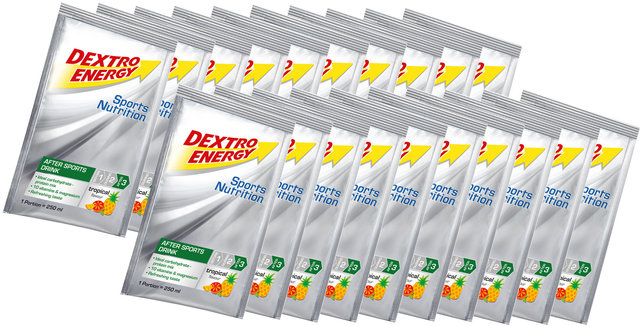 Dextro Energy After Sports Drink Beutel - 20 Stück - tropical/890 g