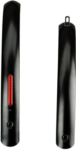 Curana Juego de guardabarros C-Lite con luz trasera integrada c. aprob. StVZO - negro/50 mm / 28"