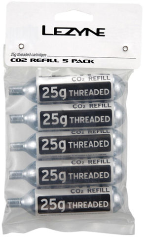 Lezyne Spare Threaded CO2 Cartridges, 25 g - 5 pcs - universal/universal