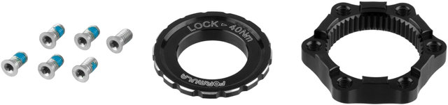 Formula 6-bolt to Center Lock Brake Rotor Adapter - black/universal