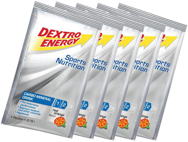 Dextro Energy IsoFast Pouch - 5 pack - red orange/280 g