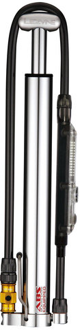 Lezyne CNC Micro Floor Drive Digital HVG Mini-pump w/ Pressure Display - polished silver/universal
