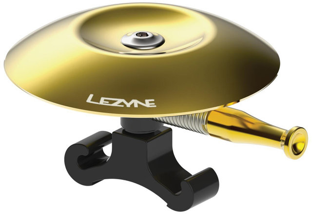 Lezyne Classic Shallow Brass Bicycle Bell - gold-black/universal