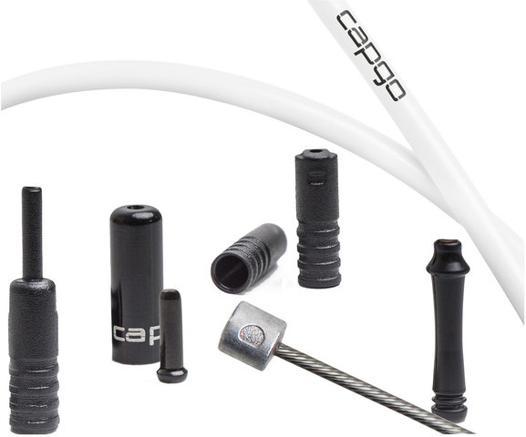 capgo BL Front Shift Cable Set for Shimano/SRAM - white/universal