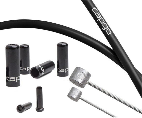 capgo BL Brake Cable Set for Shimano MTB - black/universal