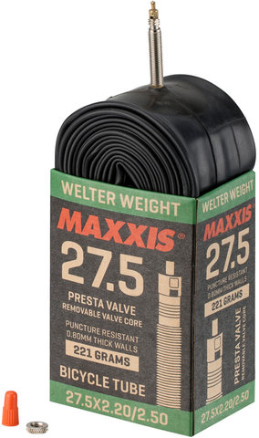 Maxxis Welterweight 27.5" Inner Tube - black/27.5x2.2-2.5 Presta
