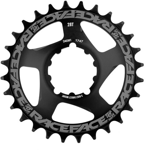 Race Face Narrow Wide Chainring Direct Mount for SRAM, 10-/11-/12-speed - black/28 tooth