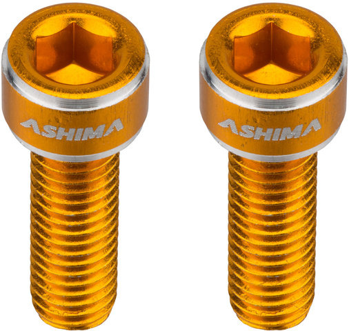 ASHIMA Aluminium Befestigungsschrauben für Flaschenhalter - gold/universal