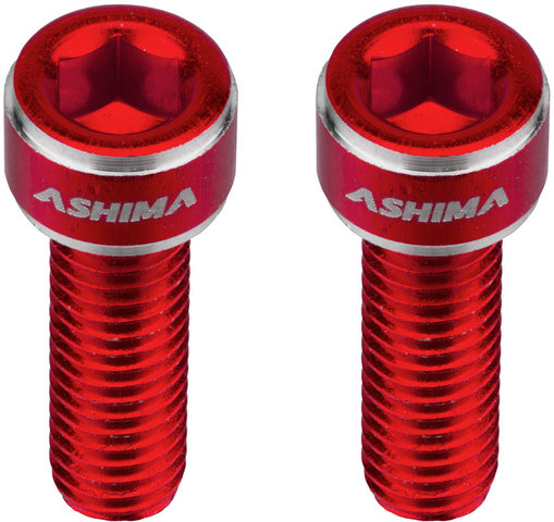 ASHIMA Aluminium Befestigungsschrauben für Flaschenhalter - red/universal
