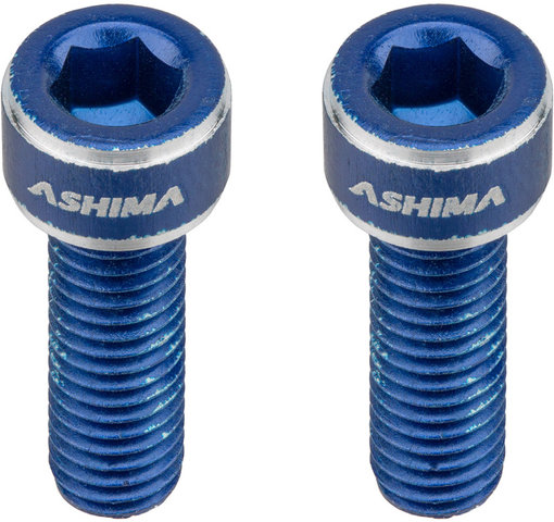 ASHIMA Aluminium Screws for Bottle Cage - blue/universal