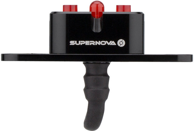 Supernova E3 Tail Light 2 LED 6 V, Rack Mount - StVZO Approved - black-anodised/rack
