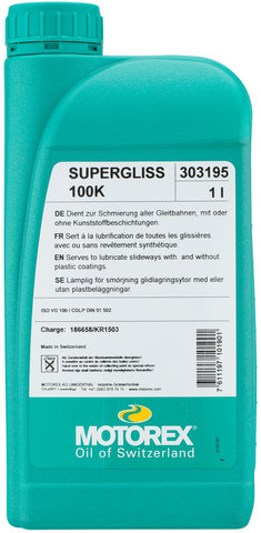 Motorex Huile Supergliss 100K pour Fourches à Suspension DT Swiss - universal/1 litre