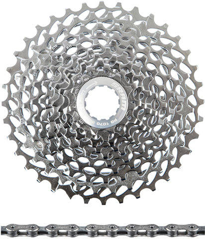 SRAM Force/Rival/X9 PG-1070 Cassette + PC-1071 10-speed Chain Set - silver/11-36