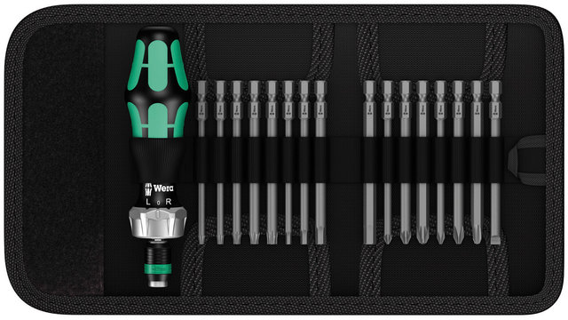 Wera Kraftform Kompakt Vario Screwdriver w/ Ratchet Function - black-green/universal