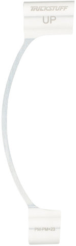 Trickstuff Adaptador de frenos de disco CNC p. disco c. torn. titanio de 203 mm - plata/PM 7" a PM +23 mm