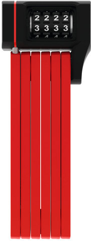 ABUS Bordo uGrip Combo 5700 Folding Lock w/ SH Bracket - red/80 cm