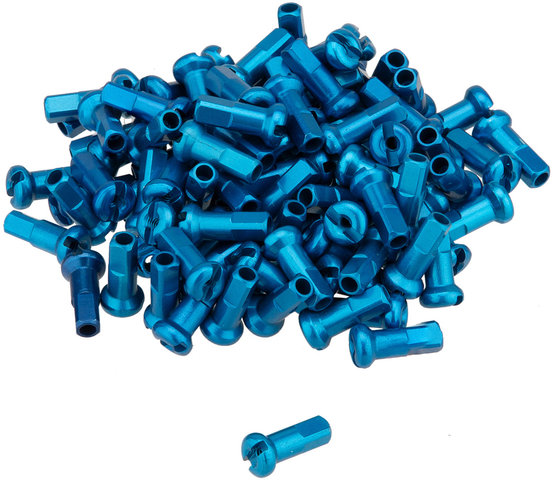 DT Swiss 2.0 mm Aluminium Nipples- 100 pcs. - blue/12 mm