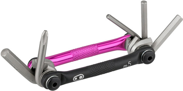 crankbrothers Outil Multifonctions M5 - black-magenta/universal