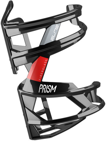 Elite Prism Left / Right Bottle Cage - black-red glossy/right
