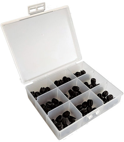 Jagwire Boîte de Bouchons de Cadre Frame Plug Combo Box - black/universal