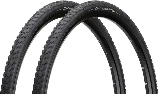 Pirelli Cinturato Gravel Mixed Terrain TLR 28" Folding Tyre Set - black/35-622 (700x35c)