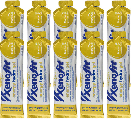 Xenofit Gel energy hydro - 10 pièces - fruit de la passion/600 ml