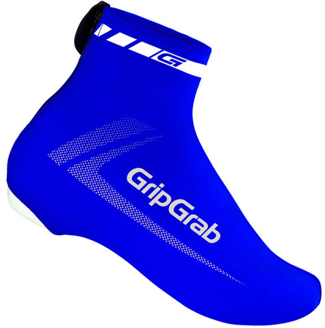 GripGrab RaceAero Lightweight Lycra Shoe Covers - blue/one size