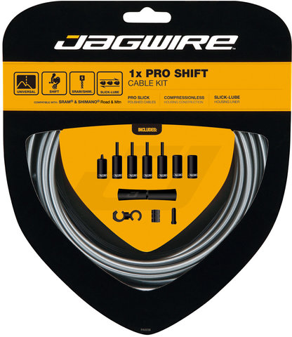 Jagwire Set de cables de cambios 1X Pro - ice gray/universal