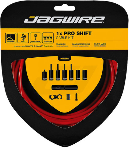 Jagwire 1X Pro Shifter Cable Set - red/universal