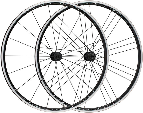 Campagnolo Juego de ruedas Calima G3 - black/28" set (RD 9x100 + RT 10x130) Shimano