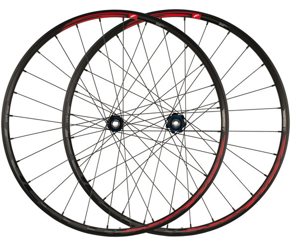 Fulcrum Red Fire 5 Disc Center Lock Boost 27.5" Wheelset - black-red/27.5" set (front 15x110 Boost + rear 12x148 Boost) Shimano