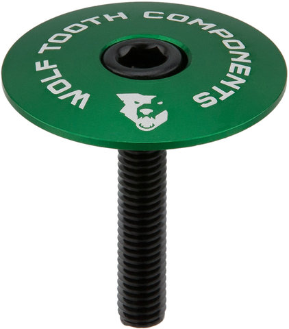 Wolf Tooth Components Ultralight Stem Cap Ahead Kappe - green/1 1/8"