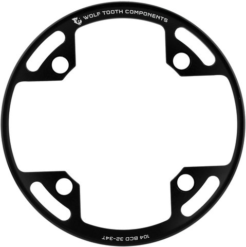 Wolf Tooth Components 104 BCD Bash Ring Kettenschutzring - black/32-34 Zähne