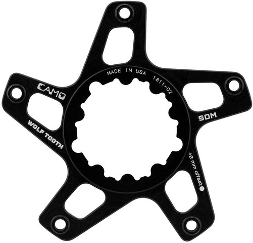 Wolf Tooth Components CAMO Direct Mount Spider for SRAM - black/+2 mm