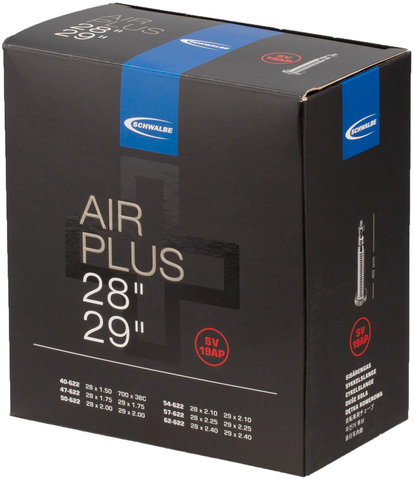 Schwalbe Chambre à Air 19 Air Plus pour 28" / 29" - noir/28-29 x 1,5-2,4 SV 40 mm