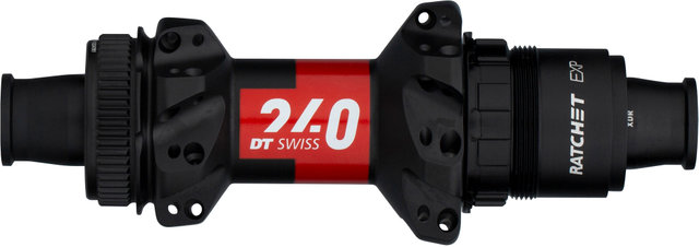 DT Swiss 240 Straightpull Road Disc Center Lock HR-Nabe - schwarz/12 x 142 mm / 28 Loch / SRAM XDR