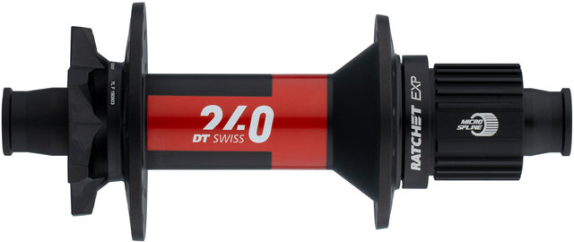 DT Swiss Buje RT 240 Classic MTB Super Boost Disc 6 agujeros - negro/12 x 157 mm / 28 agujeros / Shimano Micro Spline