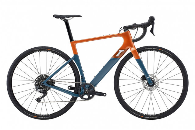 3T Exploro Race GRX 1X Carbon Gravel Bike - orange-grey/M