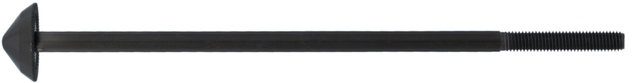 Pitlock Spare Axle for Front Wheel Protection - black/130 mm