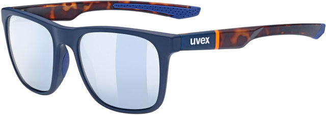 uvex LGL 42 Sportbrille - blue mat-havanna/litemirror silver