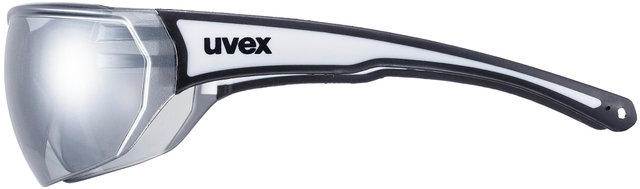 uvex Lunettes de Sport sportstyle 204 - black-white/mirror silver