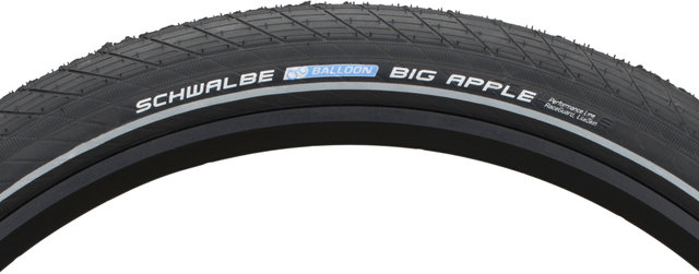 Schwalbe Big Apple Performance 28" Wired Tyre - black-reflective/28x2.35